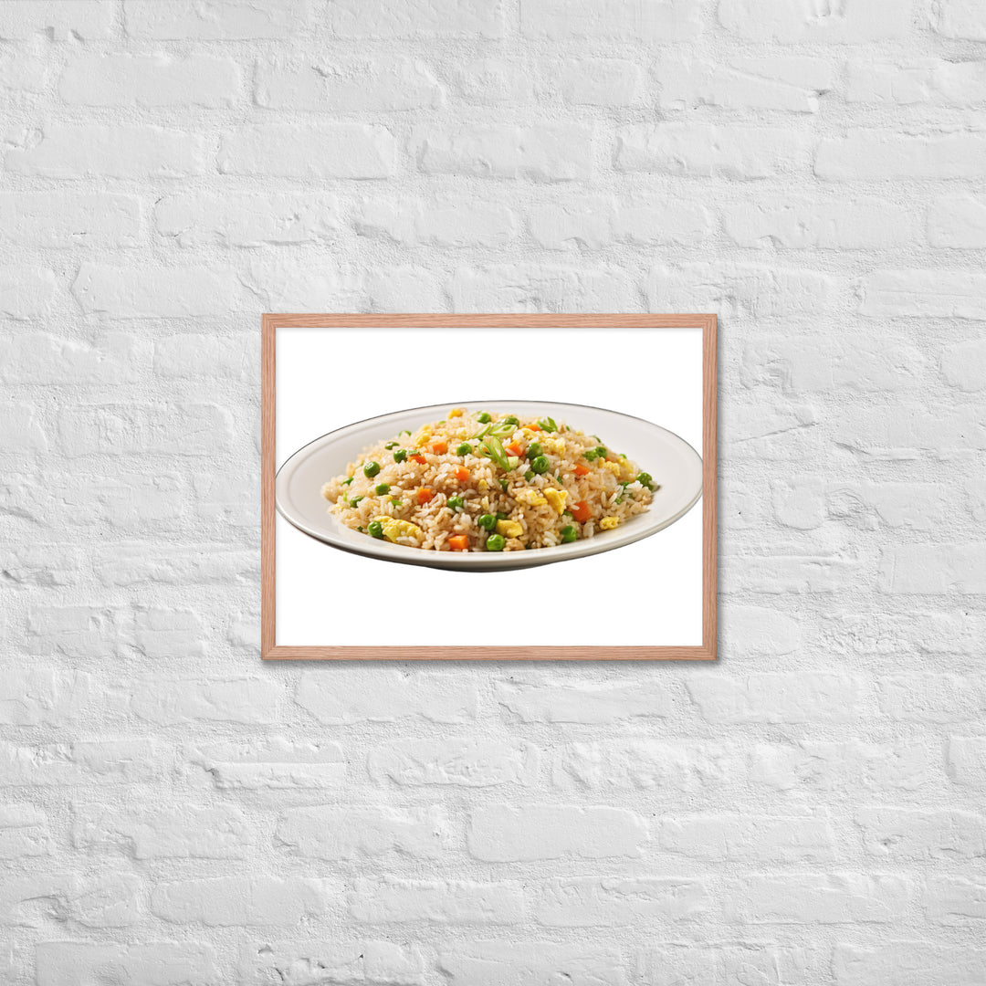 Classic Egg Fried Rice Framed poster 🤤 from Yumify.AI