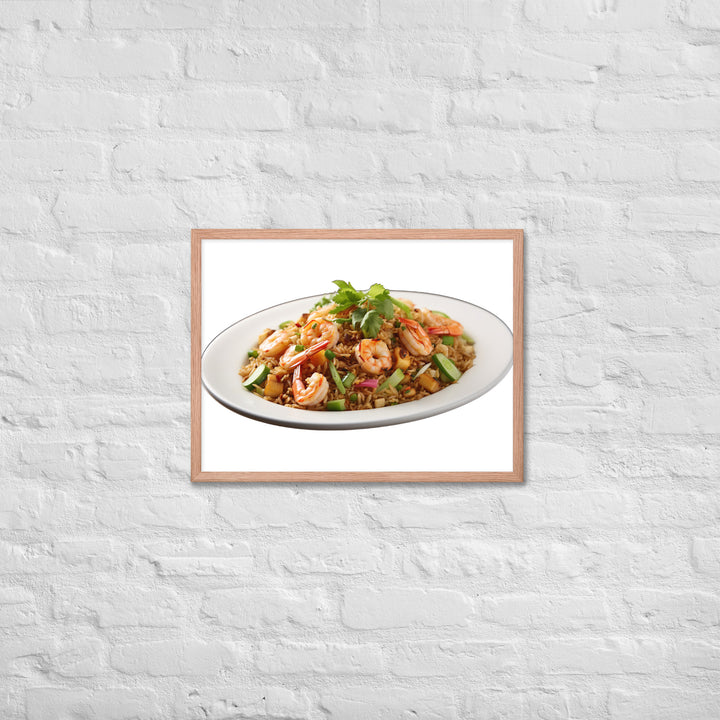 Shrimp Fried Rice Framed poster 🤤 from Yumify.AI