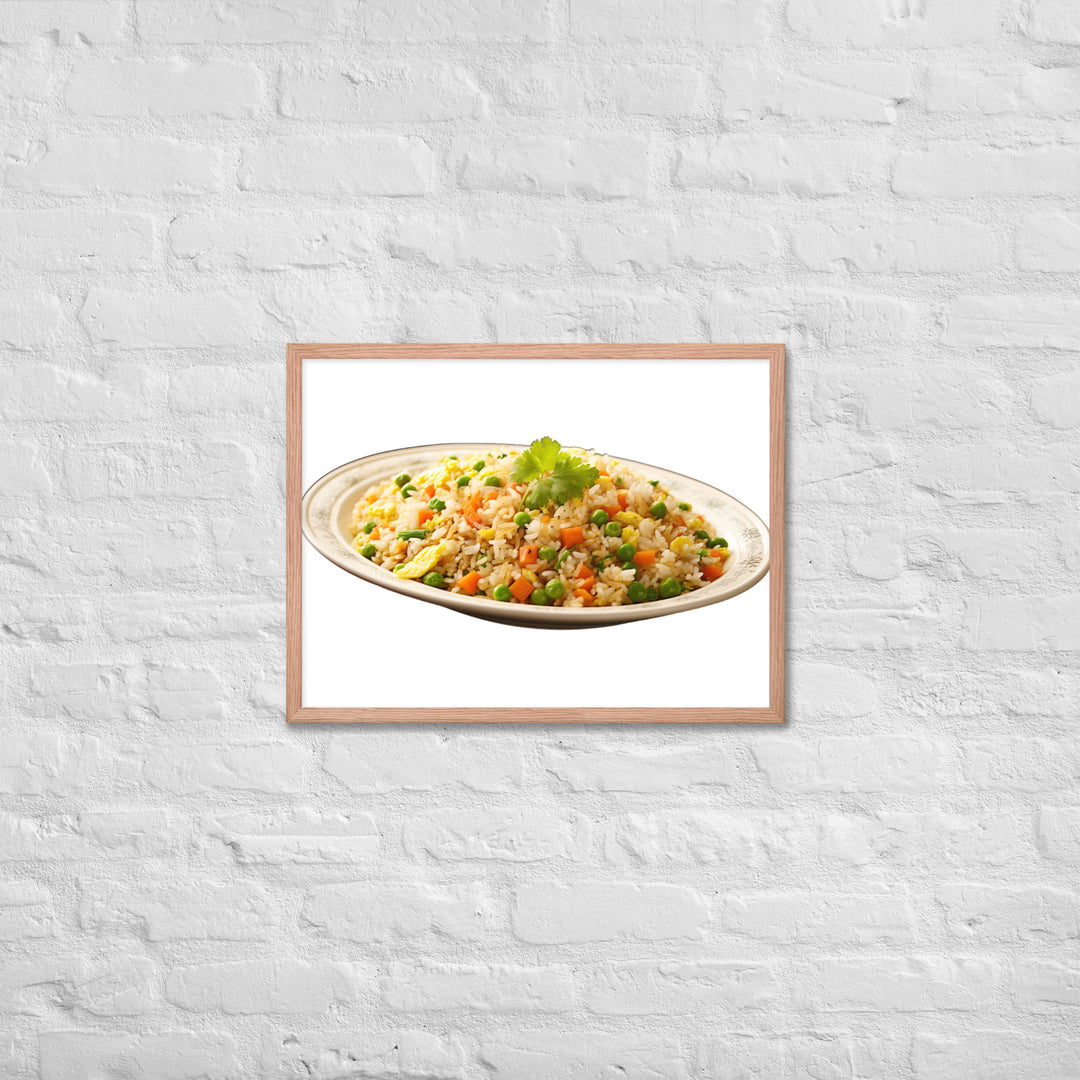 Classic Egg Fried Rice Framed poster 🤤 from Yumify.AI