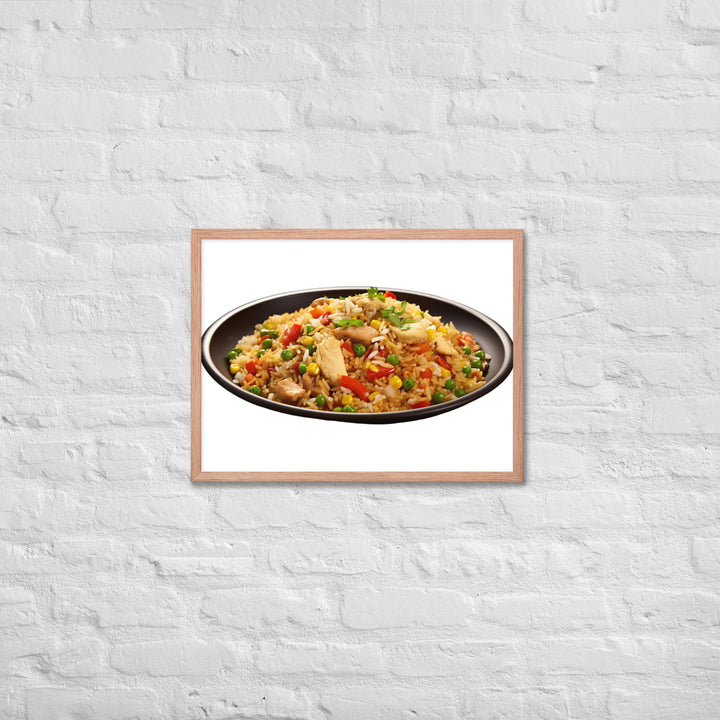 Chicken Fried Rice Framed poster 🤤 from Yumify.AI