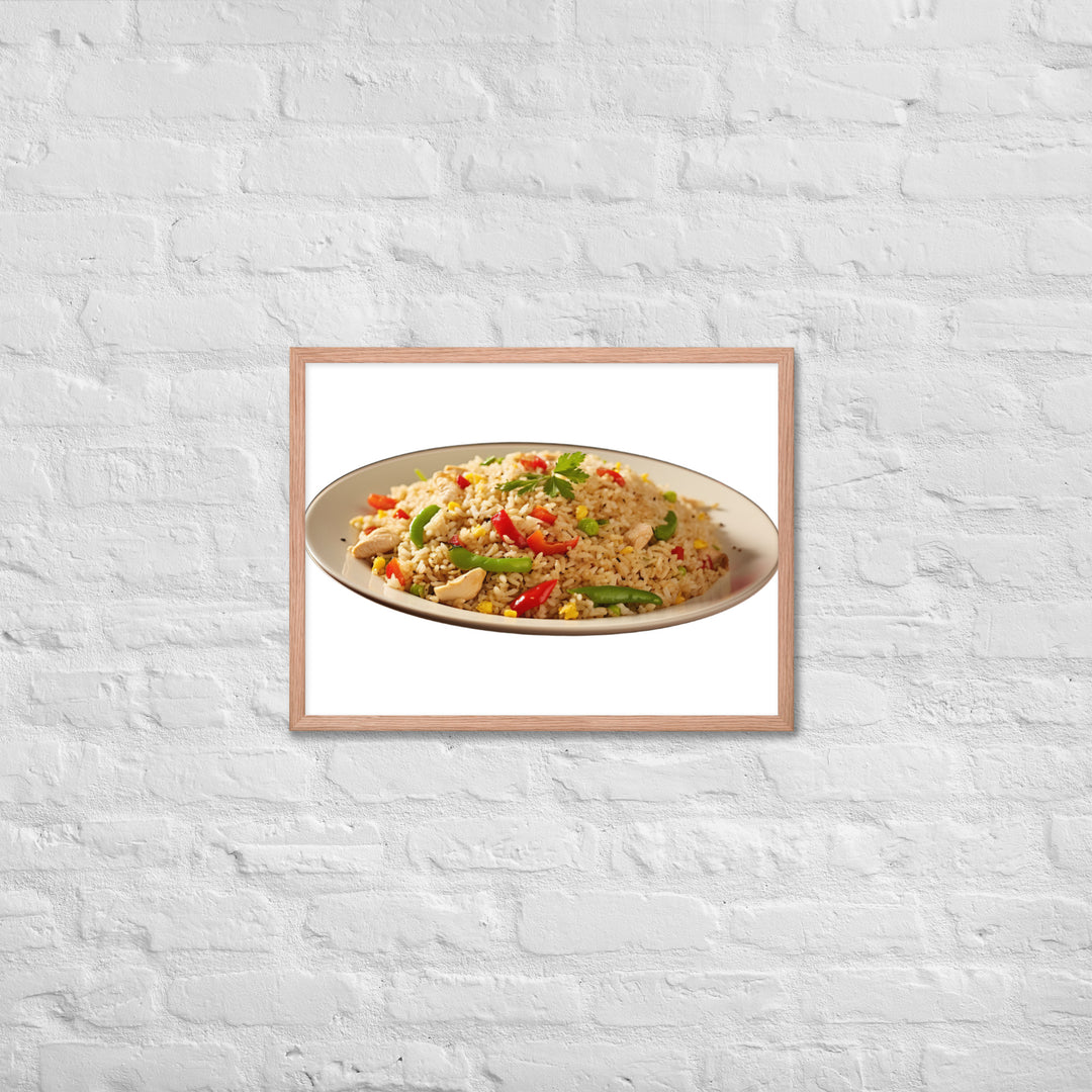 Chicken Fried Rice Framed poster 🤤 from Yumify.AI