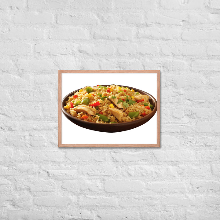 Chicken Fried Rice Framed poster 🤤 from Yumify.AI