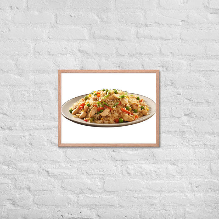 Chicken Fried Rice Framed poster 🤤 from Yumify.AI