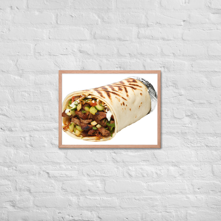 Mixed Meat Shawarma Framed poster 🤤 from Yumify.AI