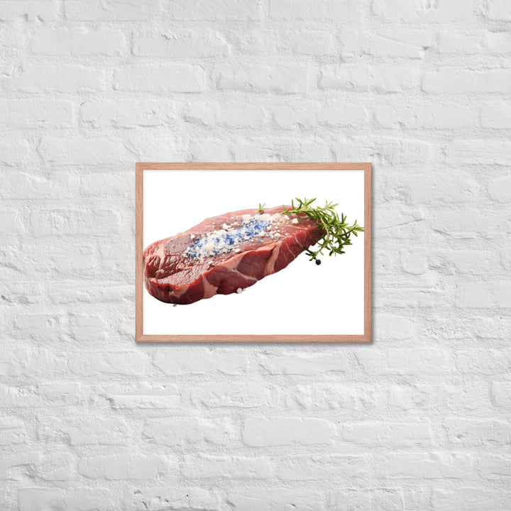 Blue Rare Steak Bliss Framed poster 🤤 from Yumify.AI