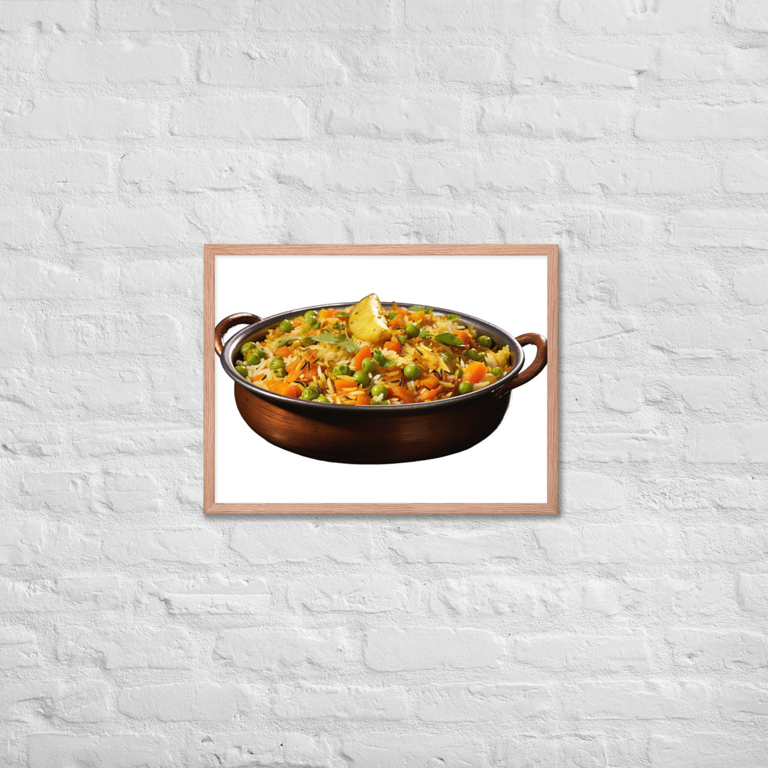 Vegetable Biryani Feast Framed poster 🤤 from Yumify.AI