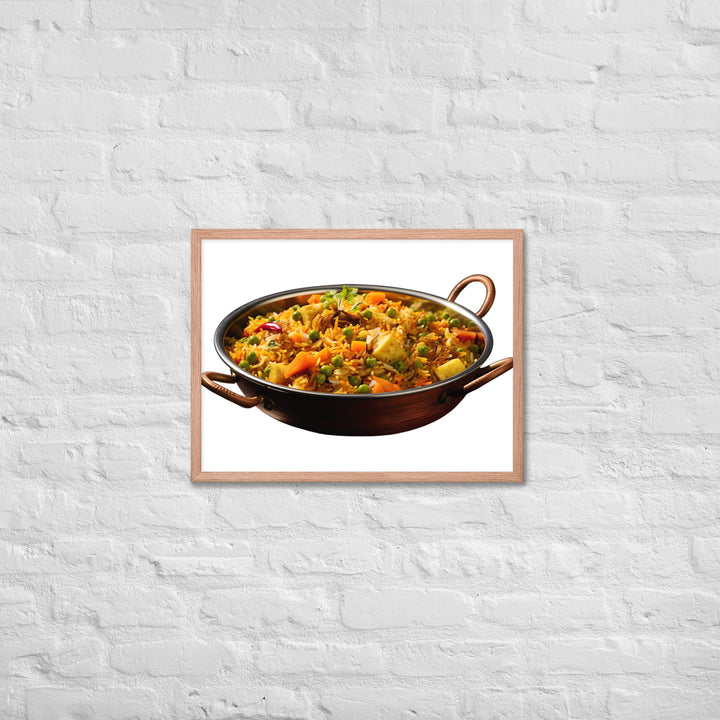 Vegetable Biryani Feast Framed poster 🤤 from Yumify.AI