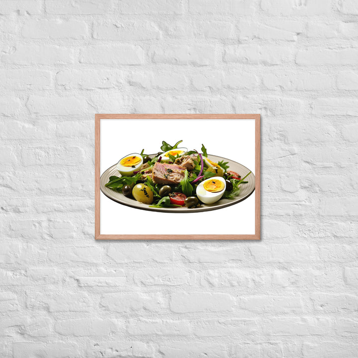 Tuna Nicoise Salad Framed poster 🤤 from Yumify.AI