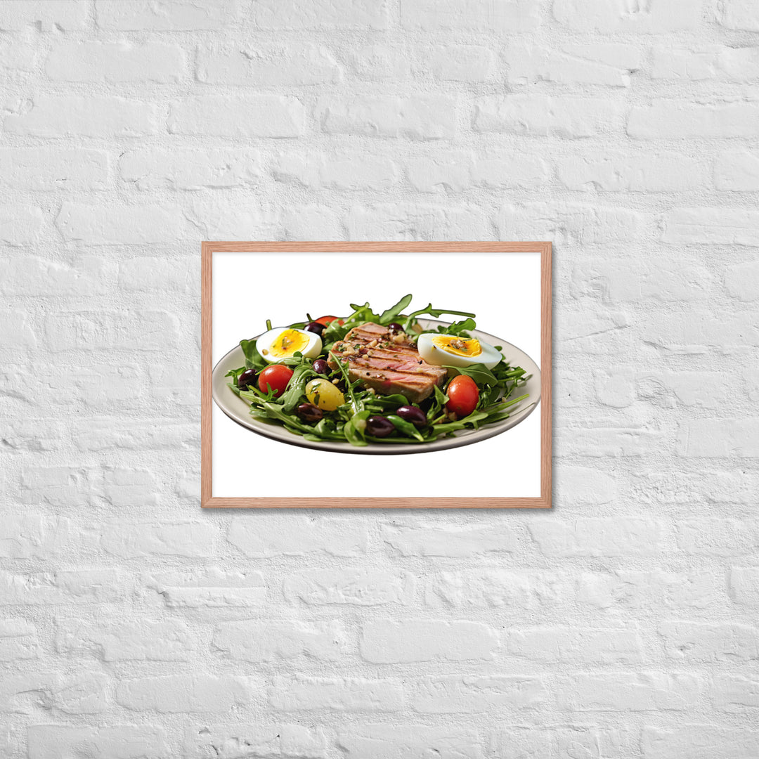 Tuna Nicoise Salad Framed poster 🤤 from Yumify.AI