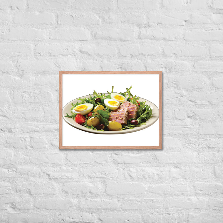 Tuna Nicoise Salad Framed poster 🤤 from Yumify.AI