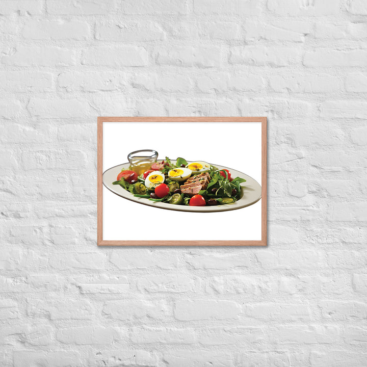 Tuna Nicoise Salad Framed poster 🤤 from Yumify.AI