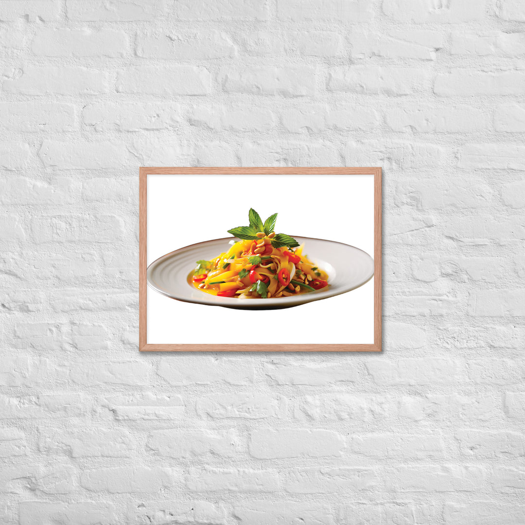 Thai Mango Salad Framed poster 🤤 from Yumify.AI