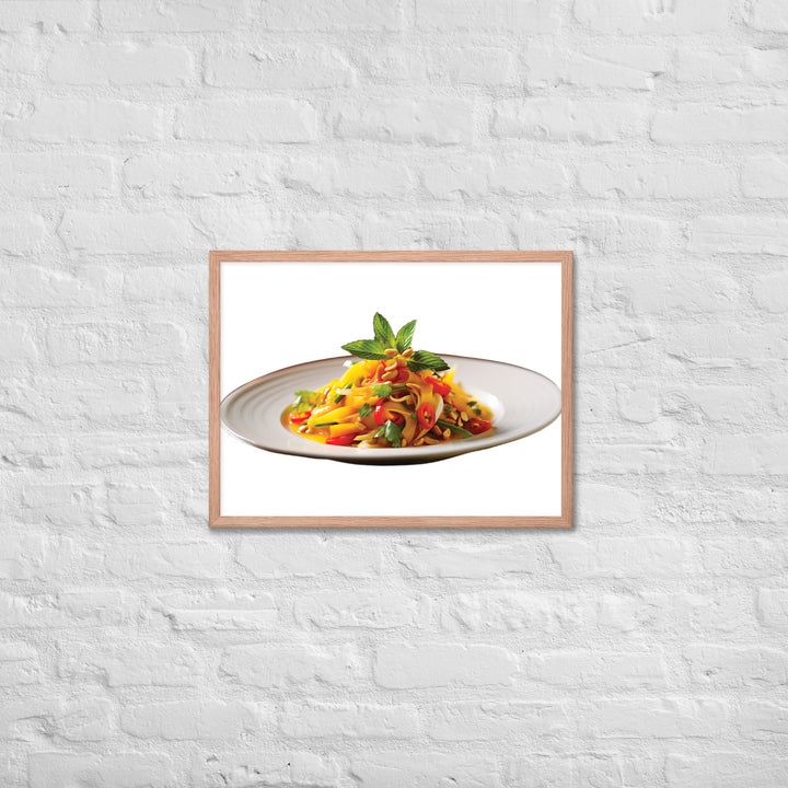 Thai Mango Salad Framed poster 🤤 from Yumify.AI