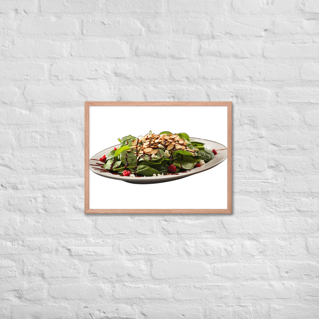 Spinach Salad Framed poster 🤤 from Yumify.AI