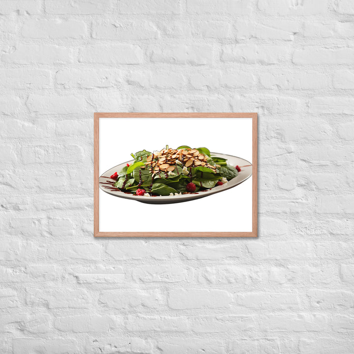 Spinach Salad Framed poster 🤤 from Yumify.AI