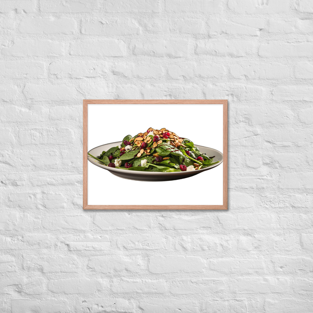 Spinach Salad Framed poster 🤤 from Yumify.AI