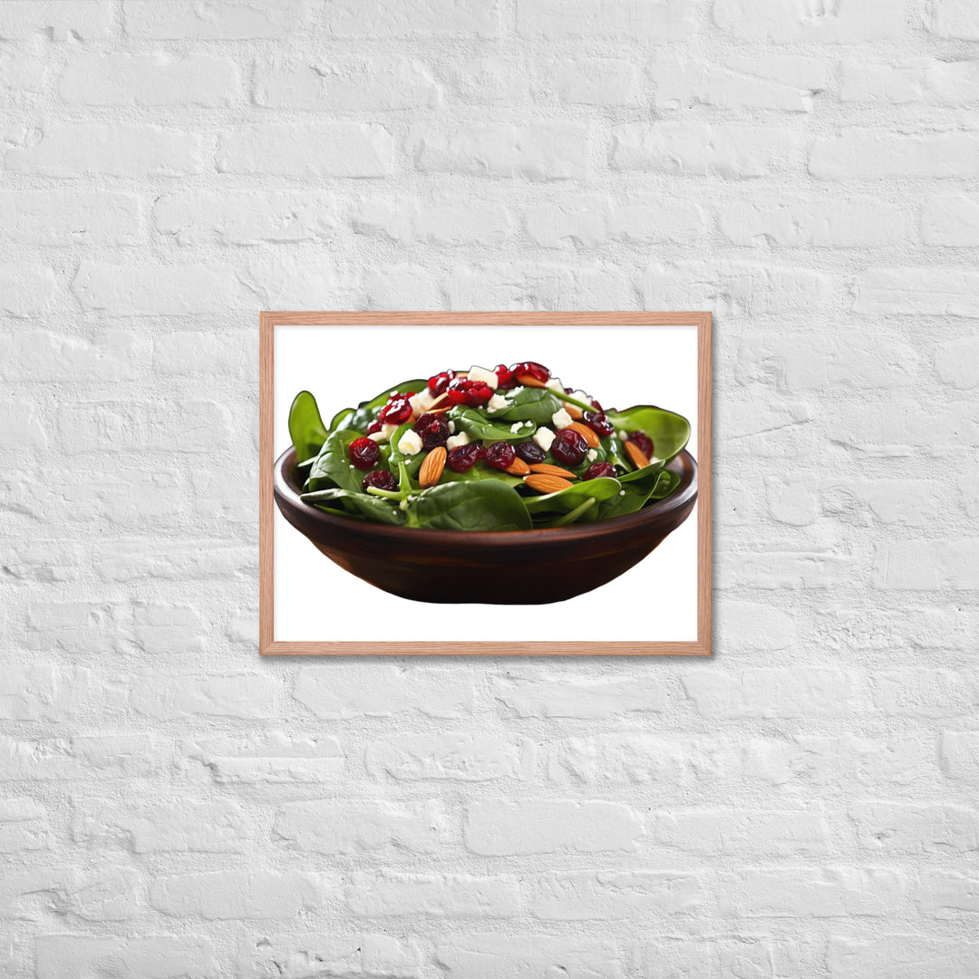 Spinach Salad Framed poster 🤤 from Yumify.AI