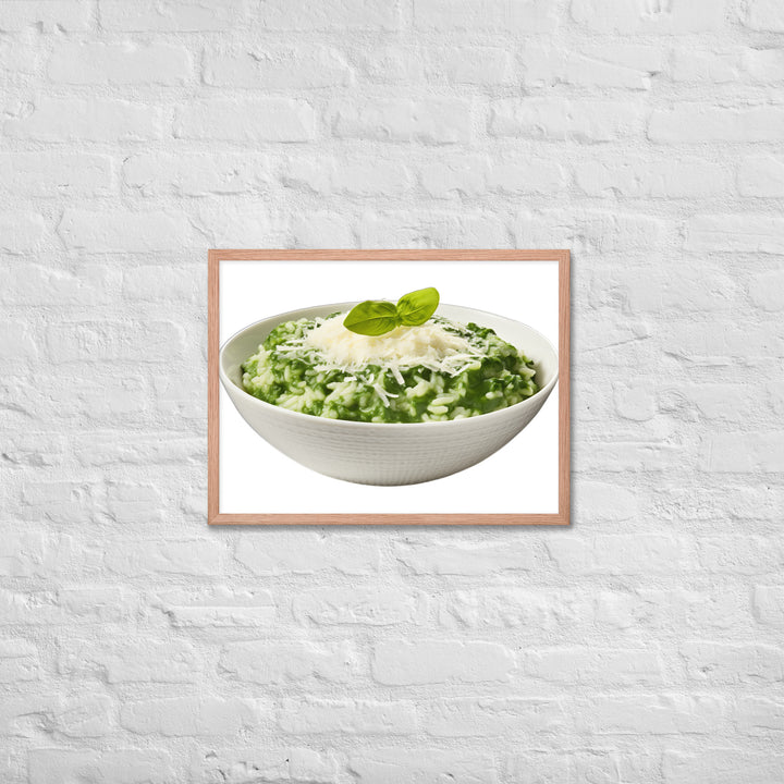 Spinach and Parmesan Risotto Framed poster 🤤 from Yumify.AI