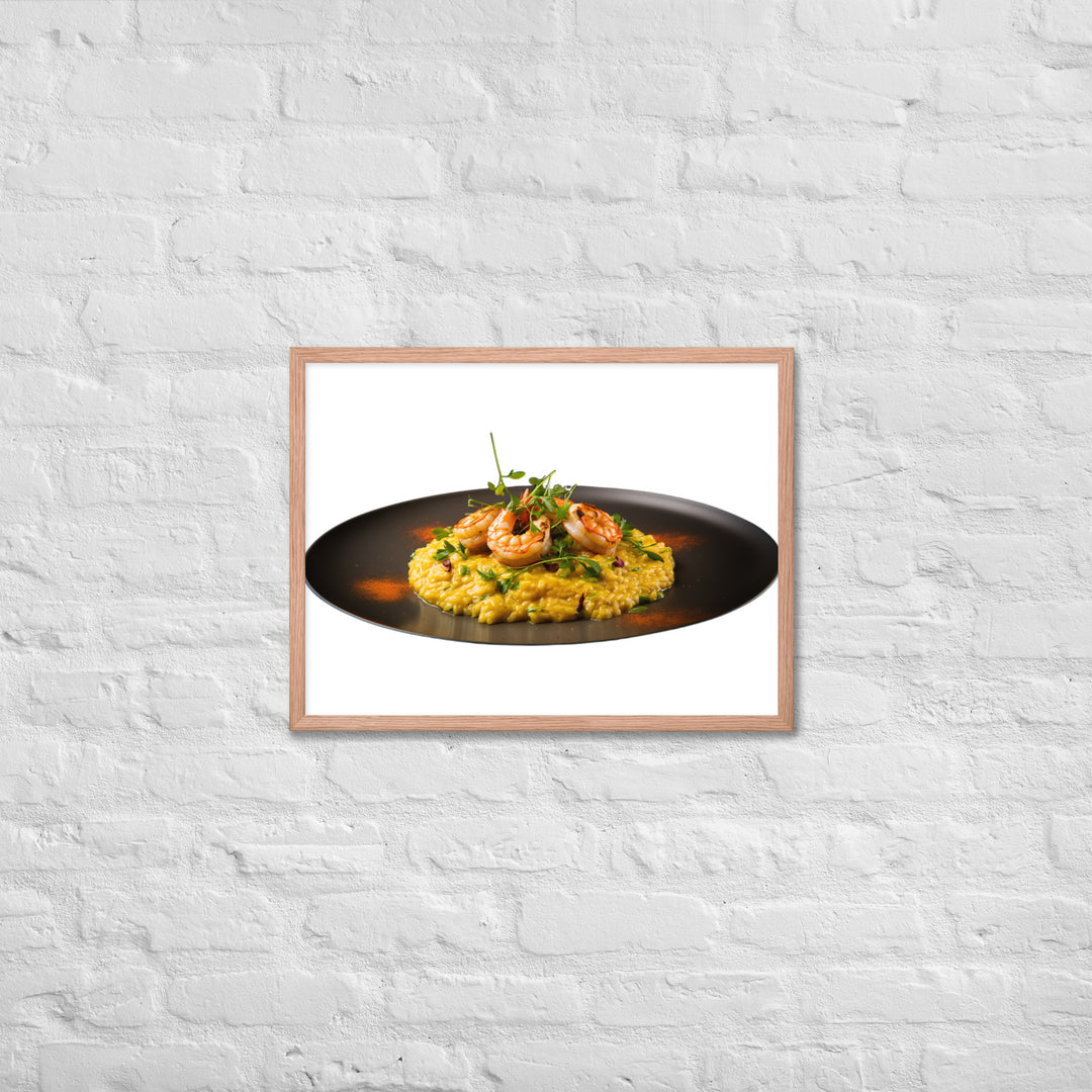 Saffron Risotto Framed poster 🤤 from Yumify.AI