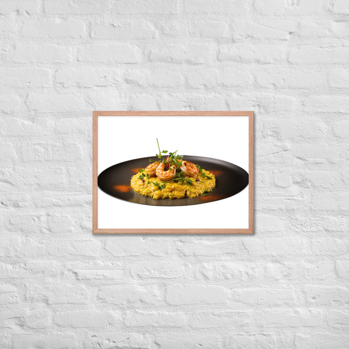 Saffron Risotto Framed poster 🤤 from Yumify.AI