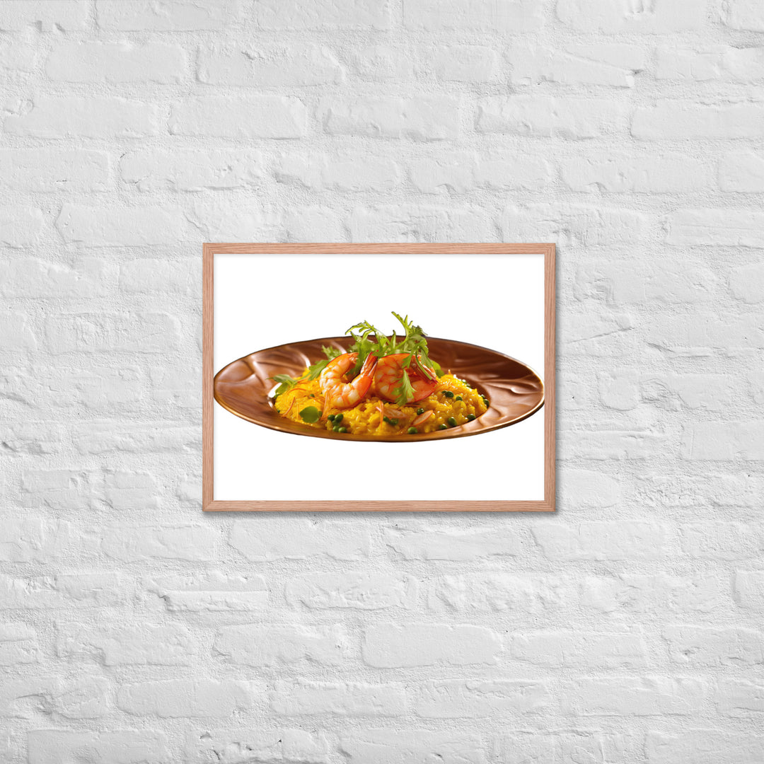 Saffron Risotto Framed poster 🤤 from Yumify.AI