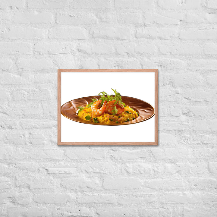 Saffron Risotto Framed poster 🤤 from Yumify.AI