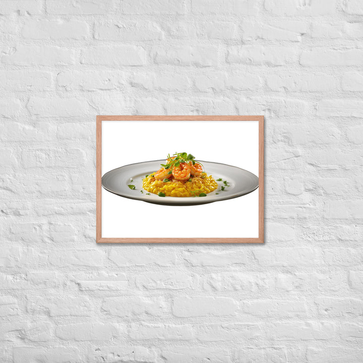 Saffron Risotto Framed poster 🤤 from Yumify.AI