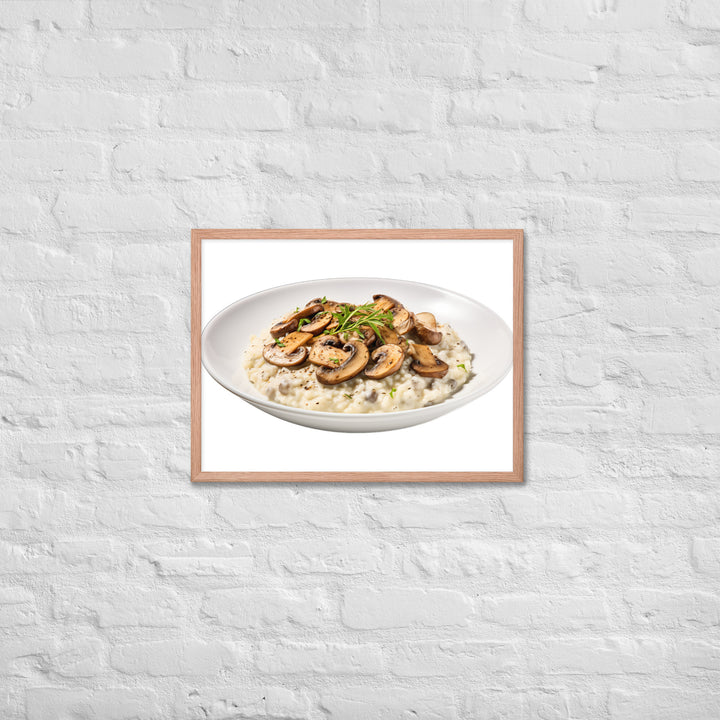 Creamy Mushroom Risotto Framed poster 🤤 from Yumify.AI