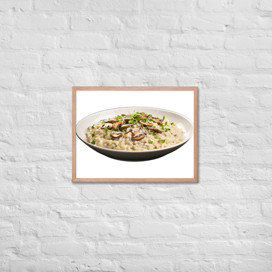 Creamy Mushroom Risotto Framed poster 🤤 from Yumify.AI