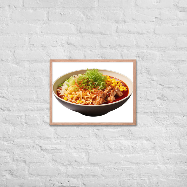 Spicy Miso Ramen Framed poster 🤤 from Yumify.AI