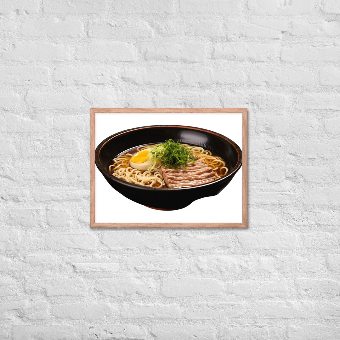 Cold Tsukemen Ramen Framed poster 🤤 from Yumify.AI