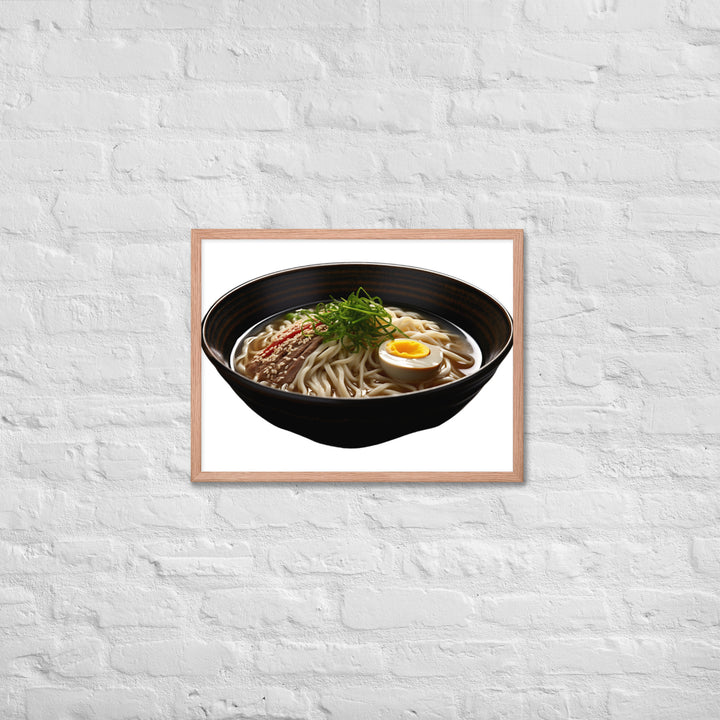 Cold Tsukemen Ramen Framed poster 🤤 from Yumify.AI