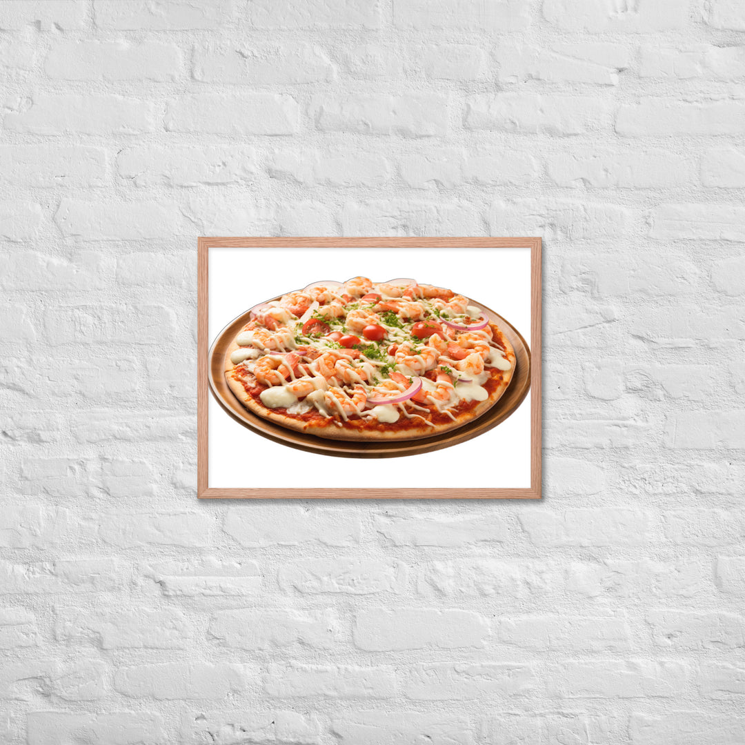 Seafood Supreme Pizza Framed poster 🤤 from Yumify.AI