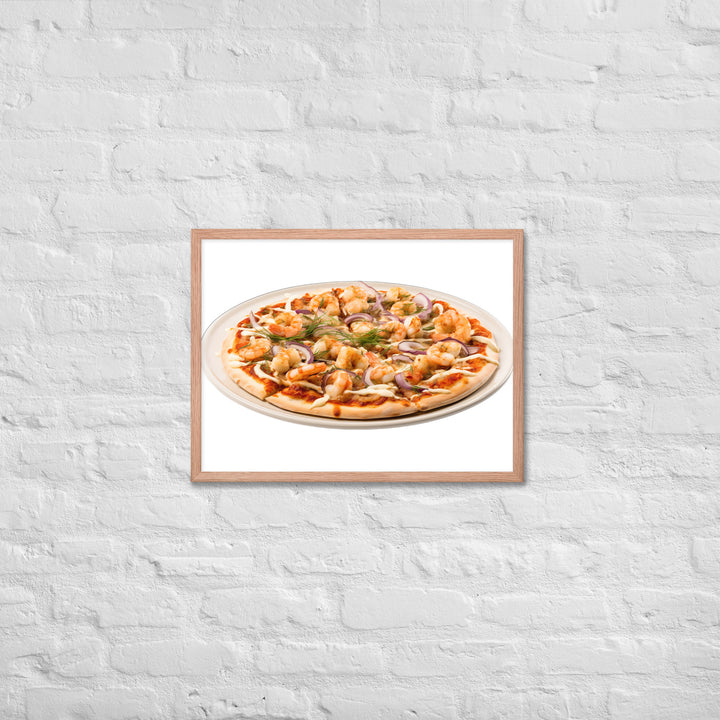 Seafood Supreme Pizza Framed poster 🤤 from Yumify.AI