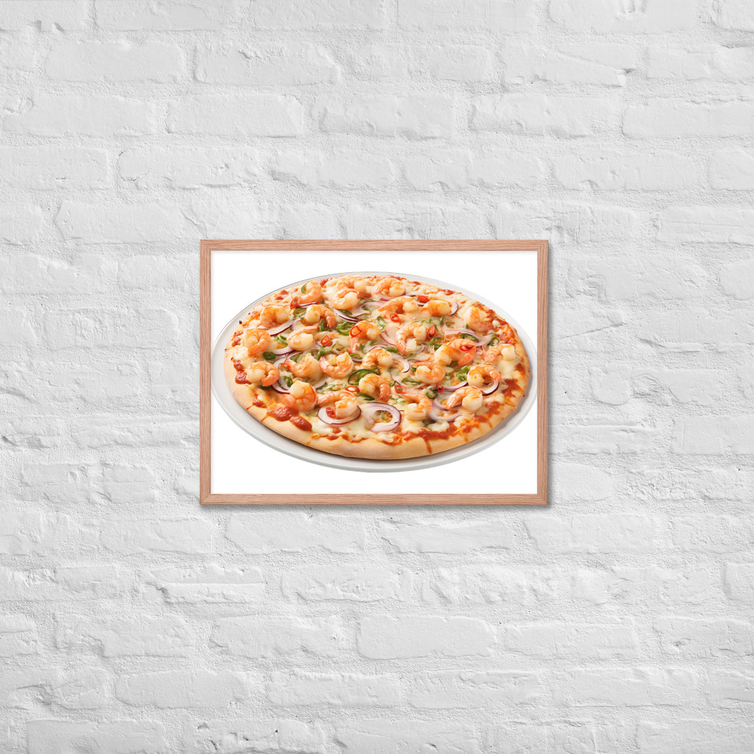 Seafood Supreme Pizza Framed poster 🤤 from Yumify.AI