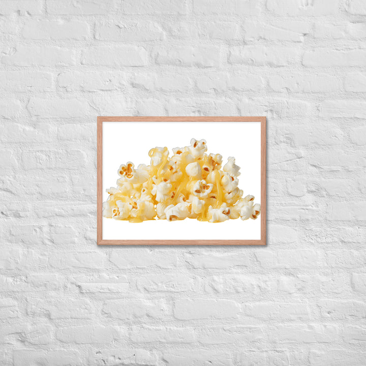 Butter Drizzled Popcorn Framed poster 🤤 from Yumify.AI