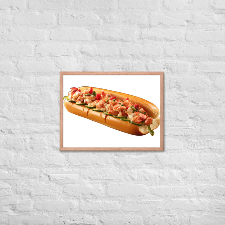 Spicy Lobster Roll Framed poster 🤤 from Yumify.AI