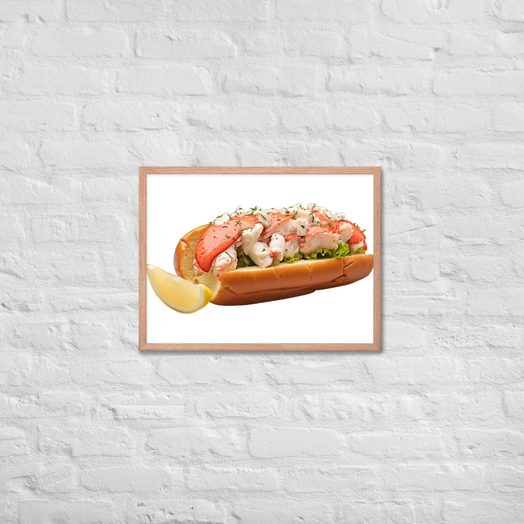 Lemon Zest Lobster Roll Framed poster 🤤 from Yumify.AI