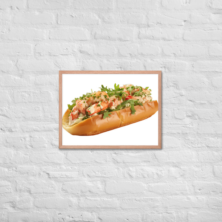 Garlic Butter Lobster Roll Framed poster 🤤 from Yumify.AI