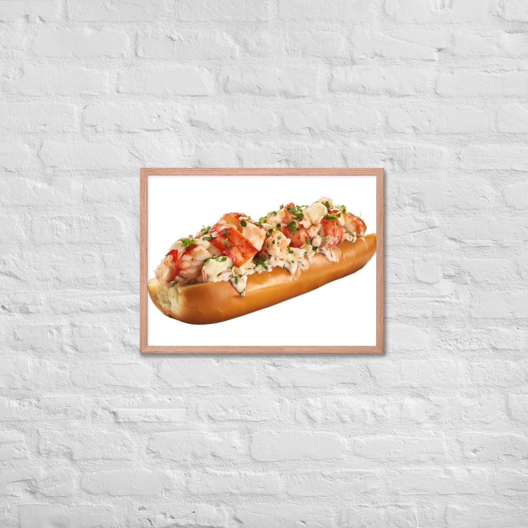 Garlic Butter Lobster Roll Framed poster 🤤 from Yumify.AI