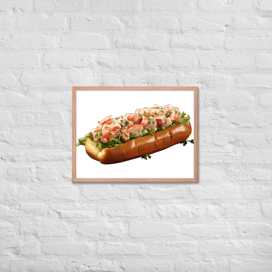 Classic Lobster Roll Framed poster 🤤 from Yumify.AI