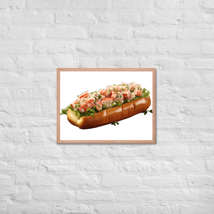 Classic Lobster Roll Framed poster 🤤 from Yumify.AI