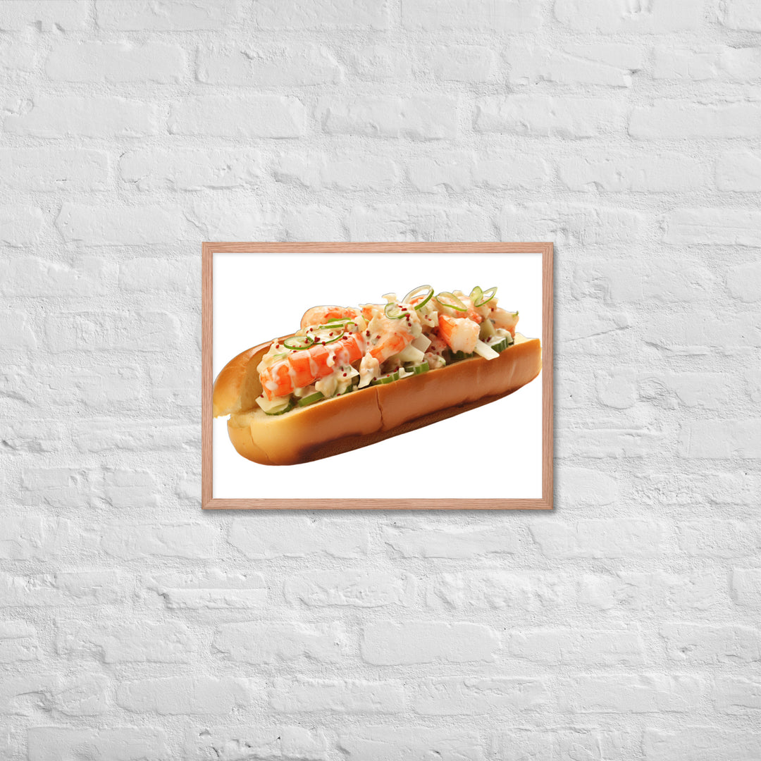 Classic Lobster Roll Framed poster 🤤 from Yumify.AI