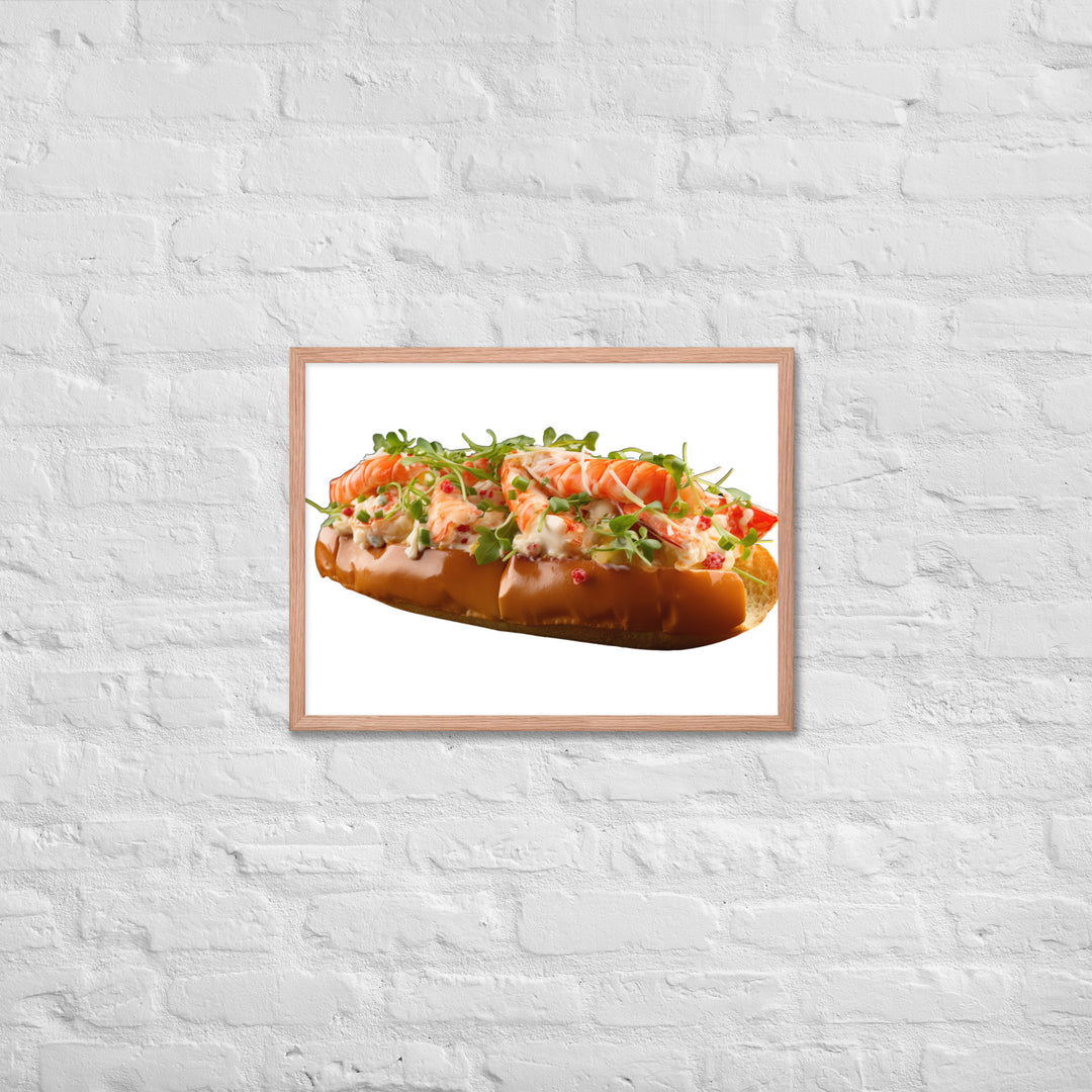 Classic Lobster Roll Framed poster 🤤 from Yumify.AI