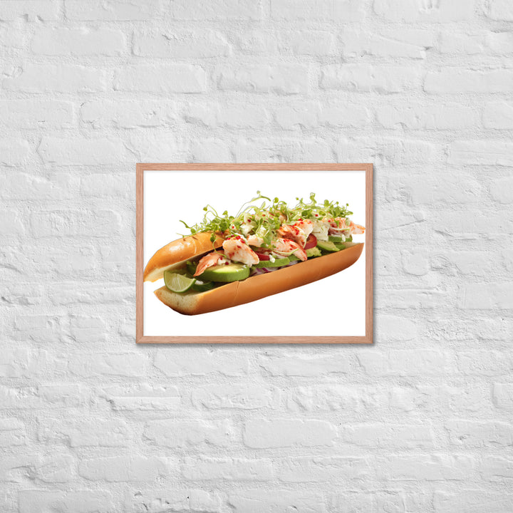 Avocado Lobster Roll Framed poster 🤤 from Yumify.AI