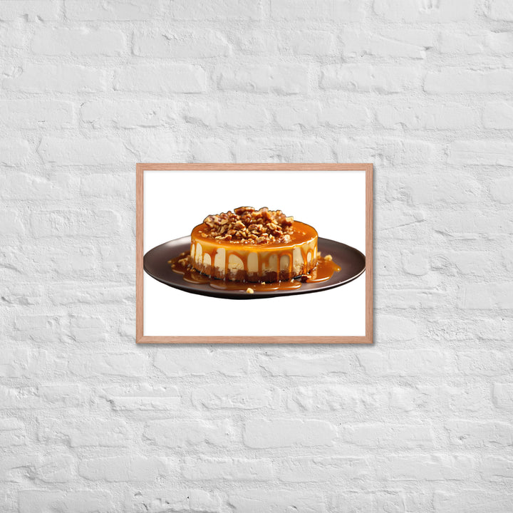 Salted Caramel Cheesecake Framed poster 🤤 from Yumify.AI