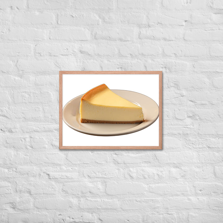 Classic New York Cheesecake Framed poster 🤤 from Yumify.AI