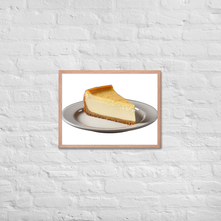 Classic New York Cheesecake Framed poster 🤤 from Yumify.AI