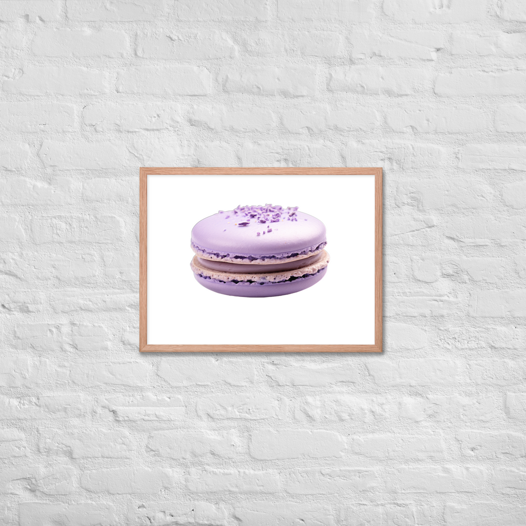 Lavender Macaron Framed poster 🤤 from Yumify.AI