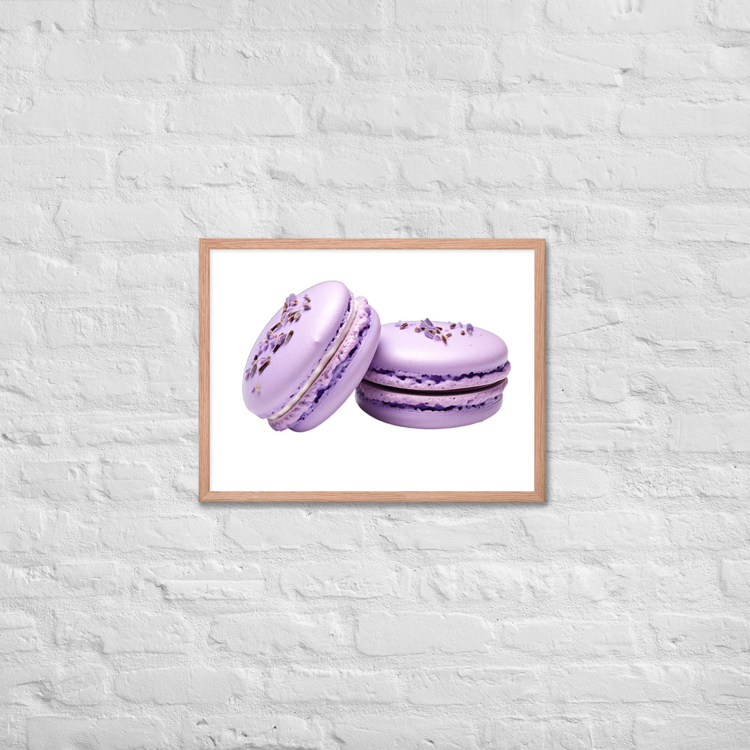 Lavender Macaron Framed poster 🤤 from Yumify.AI